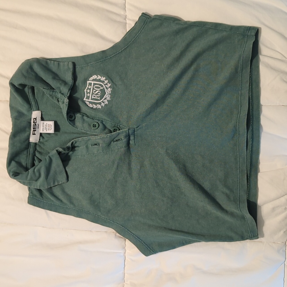 RSQ Cropped Polo Tank